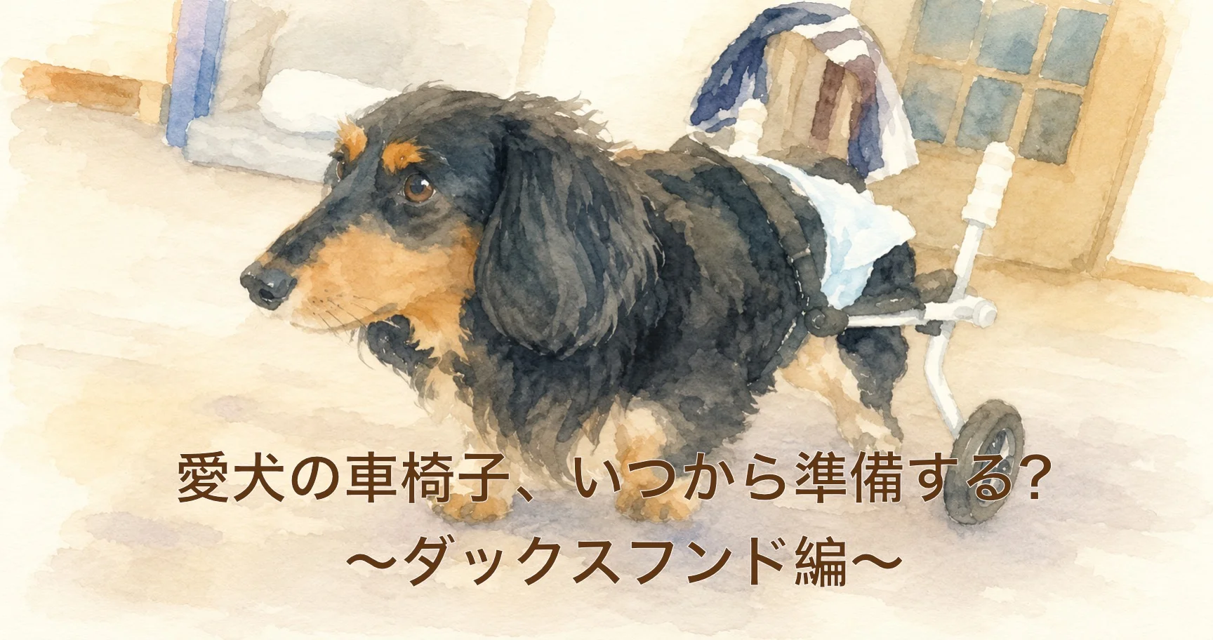 ダックスフンドの犬用車椅子ガイド