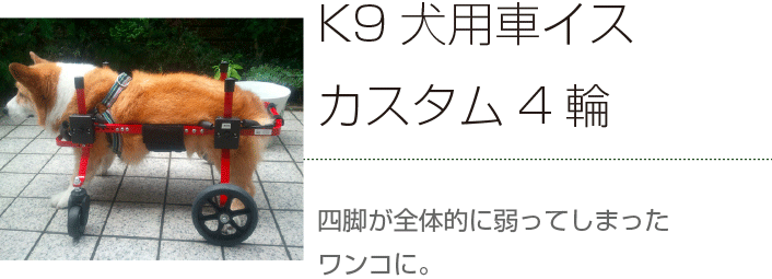 k-9カート車イスカスタム4輪